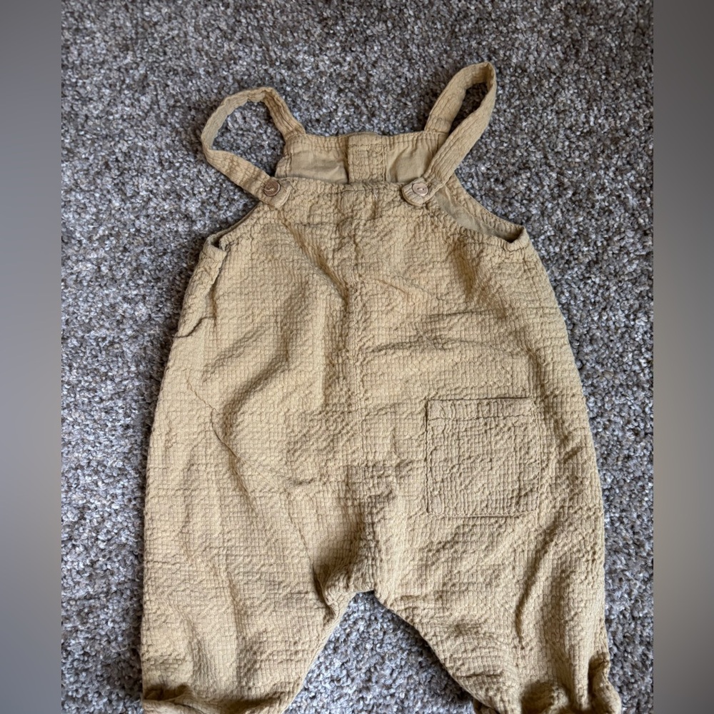 Kids Tan Overalls